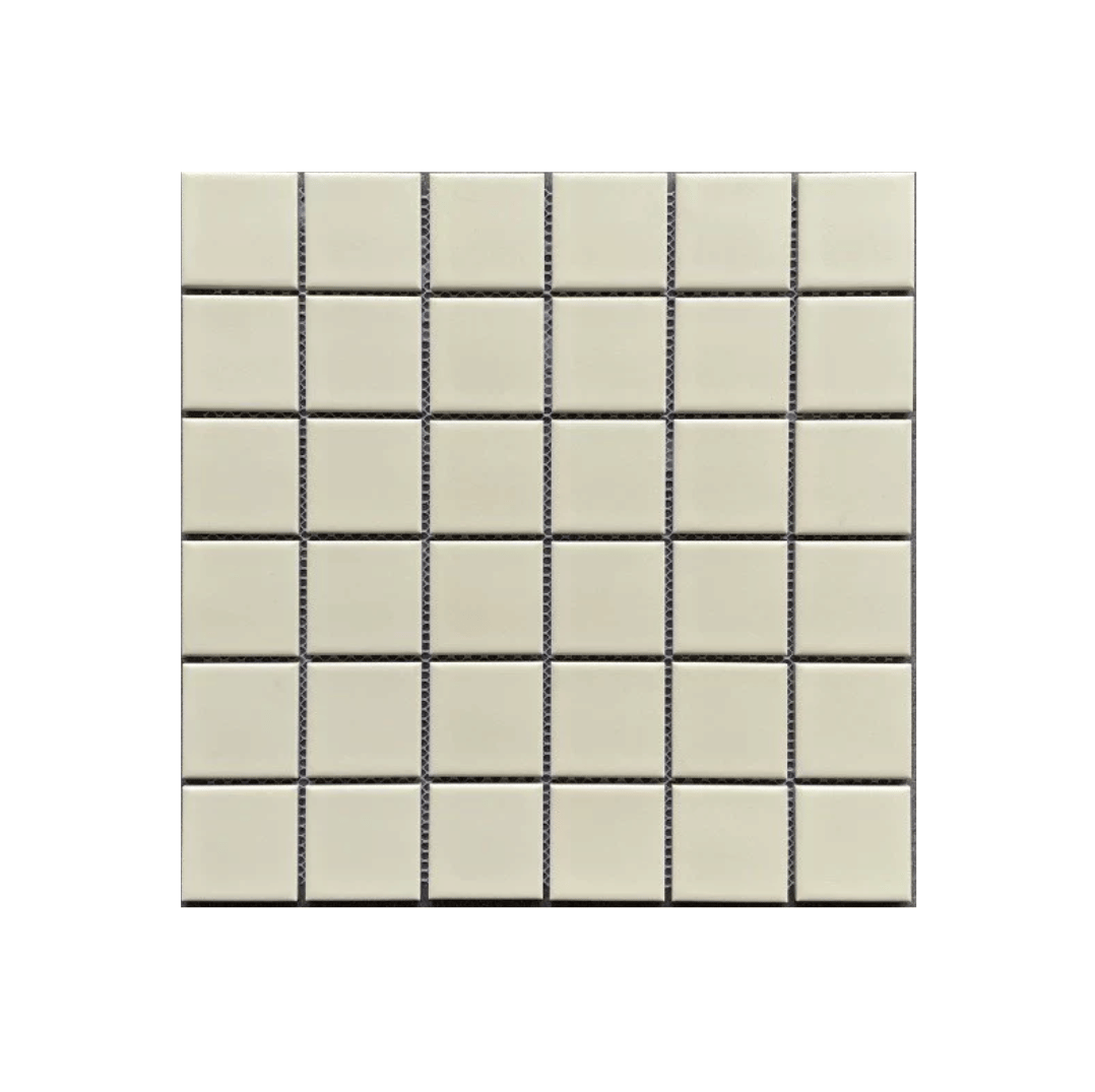 โมเสค TIMELESS TILES รุ่น CLASSIC SQUARE 48 ขนาด 30X30 ซม. สีเบจ ผิวด้าน MATTE BEIGE โมเสคเซรามิกทรงสี่เหลี่ยมจัตุรัส_0